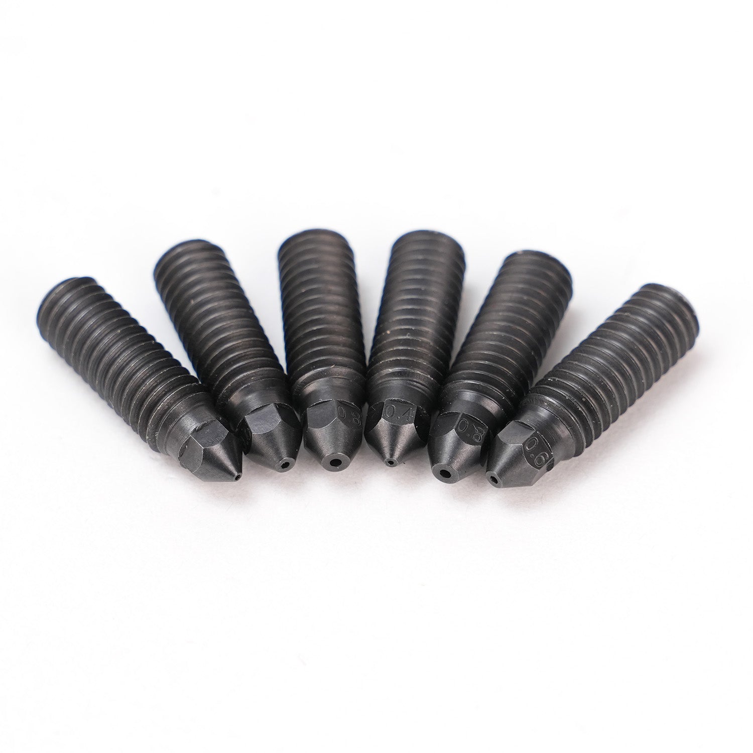 Hardened Steel Nozzle Kit 6 PCS  /0.4*2 +0.6*2 +0.8*2 For SW-X3/ SW-X4